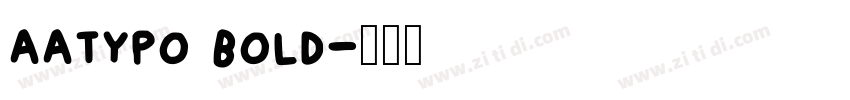 aatypo bold字体转换